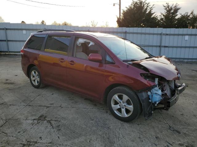 5TDKK3DC8ES409585 - 2014 TOYOTA SIENNA LE MAROON photo 4