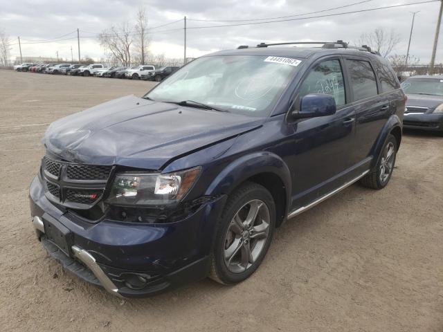 3C4PDDGG6JT219661 - 2018 DODGE JOURNEY CROSSROAD BLUE photo 2