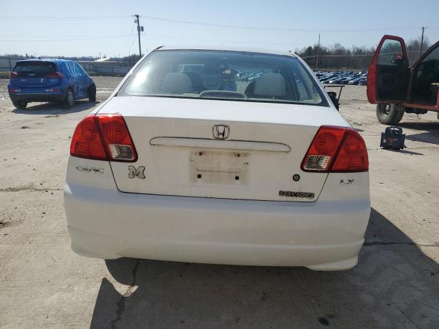 1HGES16504L000952 - 2004 HONDA CIVIC LX WHITE photo 6