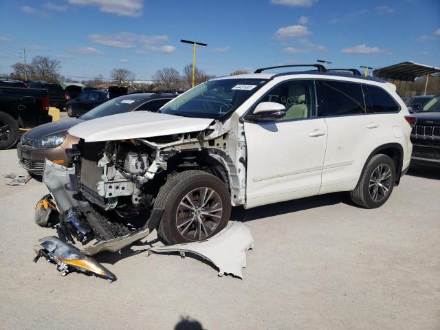 5TDKKRFH7GS128389 - 2016 TOYOTA HIGHLANDER XLE 白色 照片 1