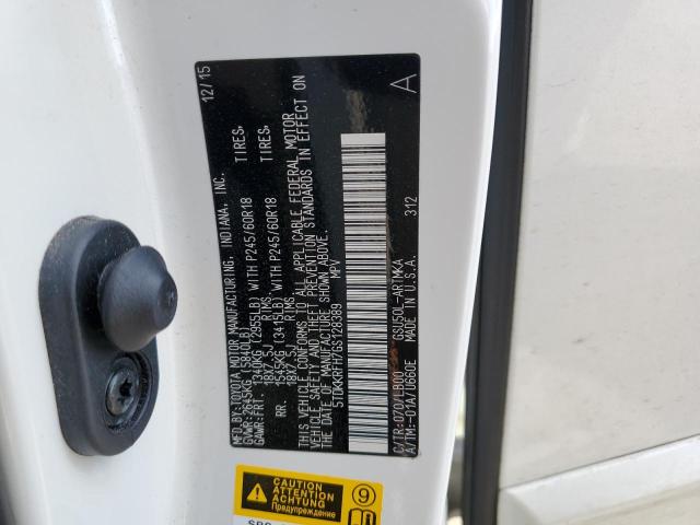 5TDKKRFH7GS128389 - 2016 TOYOTA HIGHLANDER XLE 白色 照片 14