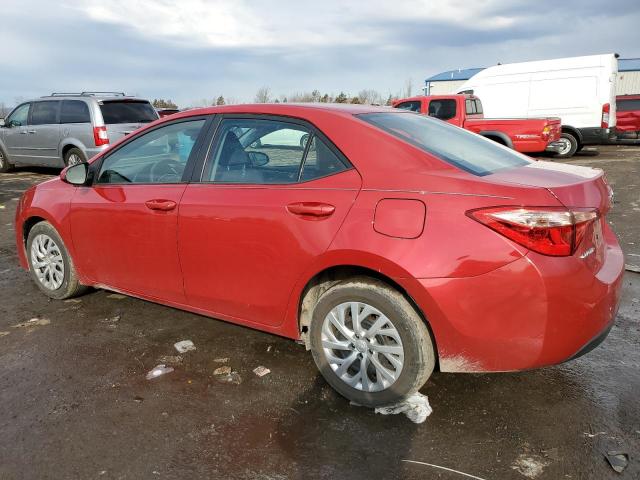 2T1BURHE6JC123519 - 2018 TOYOTA COROLLA L RED photo 2