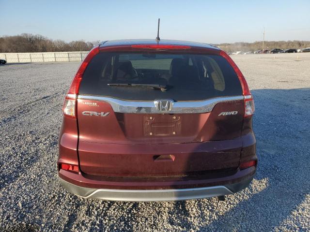 2HKRM4H56GH723027 - 2016 HONDA CR-V EX BURGUNDY photo 6