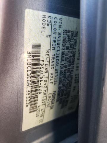 3N1BC13E08L353336 - 2008 NISSAN VERSA S SILVER photo 13