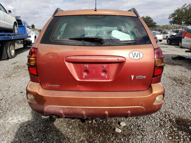 5Y2SL63805Z449332 - 2005 PONTIAC VIBE RED photo 6