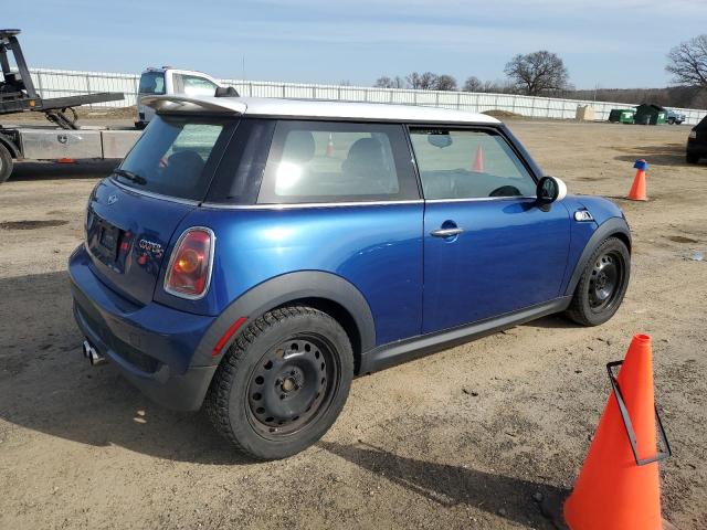 WMWMF73599TW84412 - 2009 MINI COOPER S BLUE photo 3