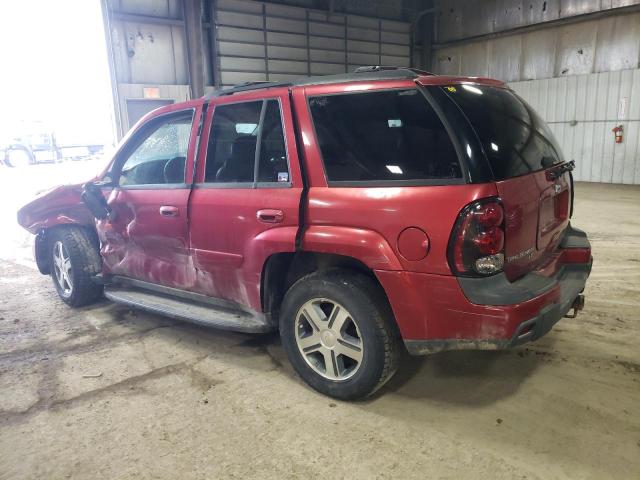 1GNDT13S052312611 - 2005 CHEVROLET TRAILBLAZE LS MAROON photo 2