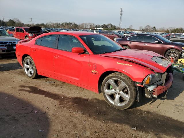 2C3CDXCT9EH330498 - 2014 DODGE CHARGER R/T RED photo 4