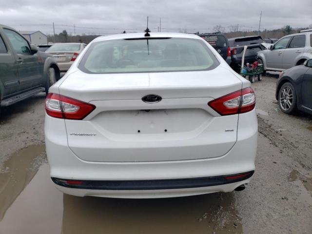 3FA6P0H76ER335400 - 2014 FORD FUSION SE WHITE photo 6