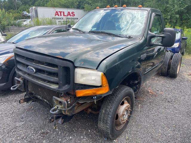 1FDXF47F11EA41171 - 2001 FORD F450 SUPER DUTY GREEN photo 2