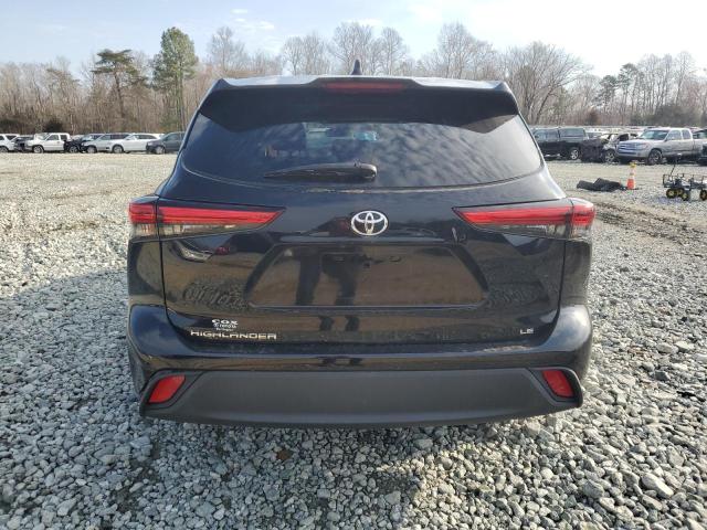 5TDZZRAH4LS512657 - 2020 TOYOTA HIGHLANDER L BLACK photo 6