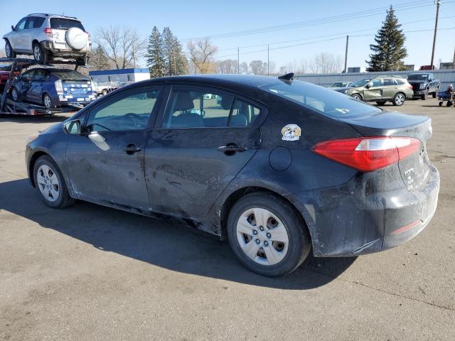 KNAFK4A67F5287277 - 2015 KIA FORTE LX BLACK photo 2