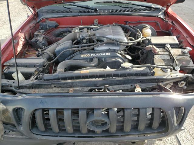 5TESN92N64Z360676 - 2004 TOYOTA TACOMA XTRACAB PRERUNNER წითელი ფოტო 11