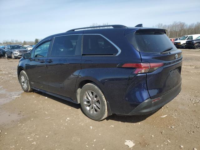 5TDKRKEC6MS069520 - 2021 TOYOTA SIENNA LE BLUE photo 2