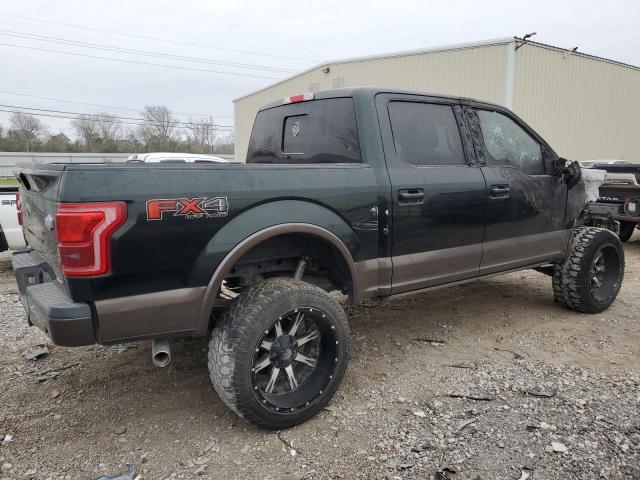 1FTEW1EF0FFB12732 - 2015 FORD F150 SUPERCREW GREEN photo 3