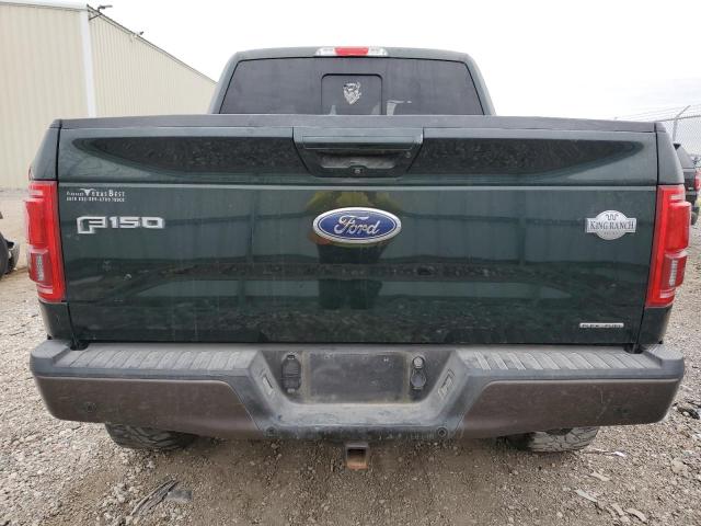 1FTEW1EF0FFB12732 - 2015 FORD F150 SUPERCREW GREEN photo 6