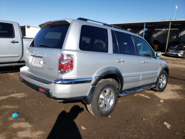 5FNYF287X6B041759 - 2006 HONDA PILOT EX SILVER photo 3