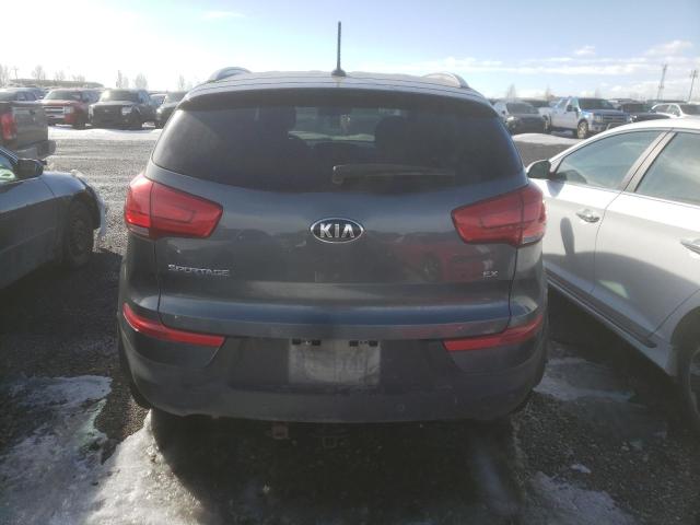 KNDPCCAC0E7572426 - 2014 KIA SPORTAGE EX GRAY photo 6