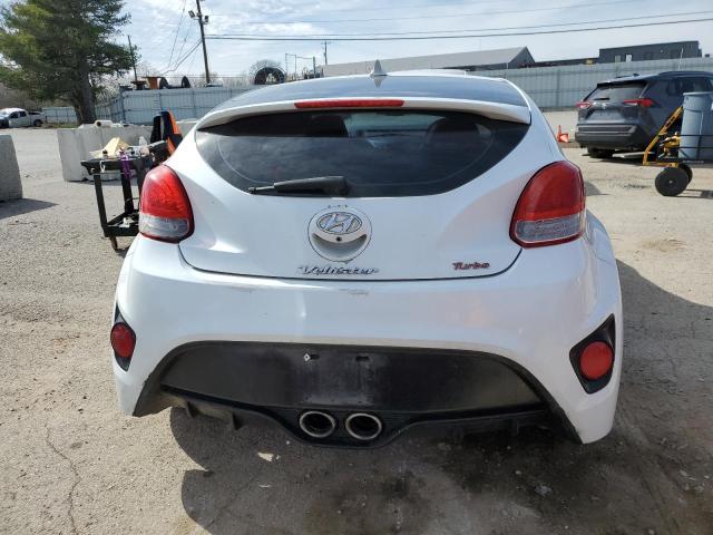 KMHTC6AE1GU295934 - 2016 HYUNDAI VELOSTER TURBO WHITE photo 6