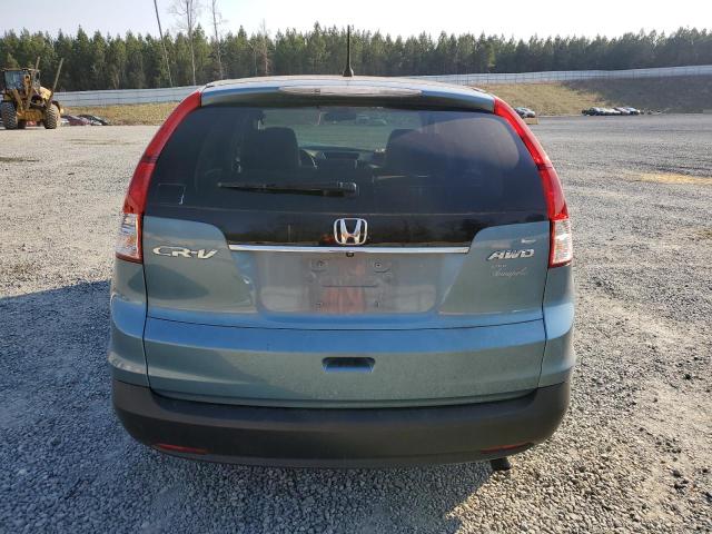 2HKRM4H54EH688422 - 2014 HONDA CR-V EX TEAL photo 6