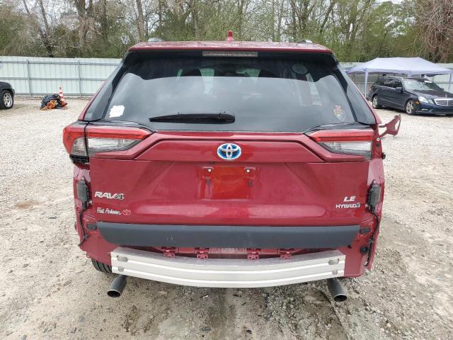 4T3MWRFV8PU092083 - 2023 TOYOTA RAV4 LE RED photo 6