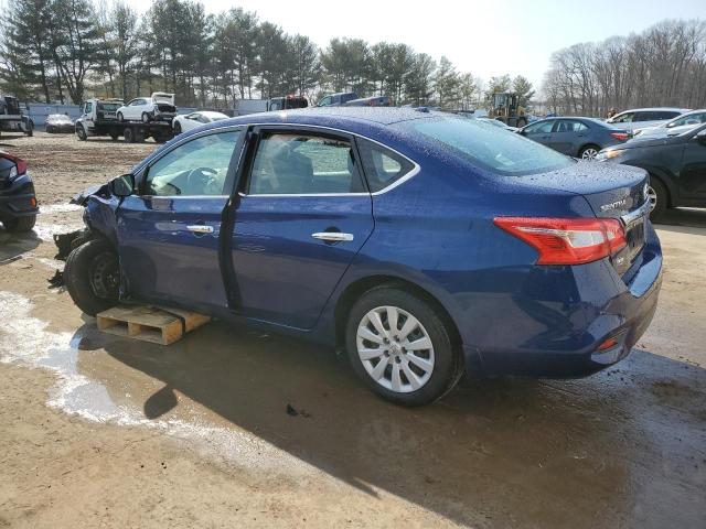 3N1AB7AP8HY407720 - 2017 NISSAN SENTRA S BLUE photo 2