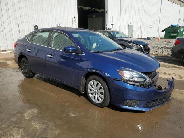 3N1AB7AP8HY407720 - 2017 NISSAN SENTRA S BLUE photo 4