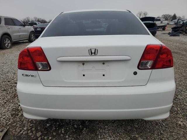2HGES16394H643991 - 2004 HONDA CIVIC DX VP WHITE photo 6