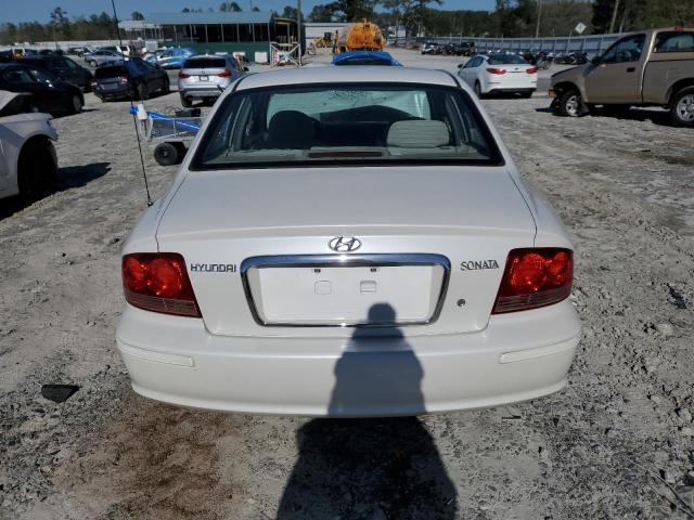 KMHWF25S04A976919 - 2004 HYUNDAI SONATA GL WHITE photo 6