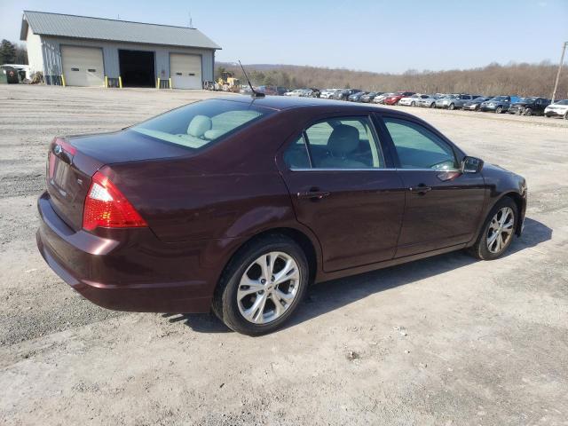 3FAHP0HA6CR213184 - 2012 FORD FUSION SE BURGUNDY photo 3