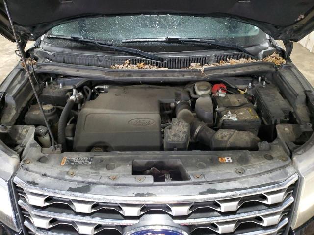 1FM5K8F86HGA17007 - 2017 FORD EXPLORER LIMITED BLACK photo 12