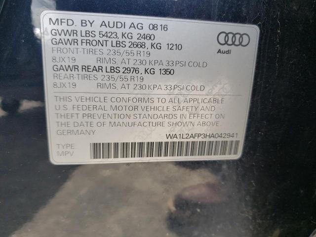 WA1L2AFP3HA042941 - 2017 AUDI Q5 PREMIUM PLUS BLUE photo 13