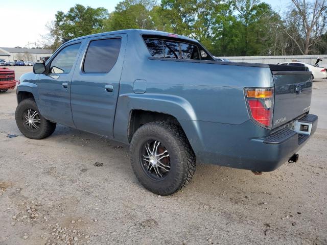 2HJYK16487H545586 - 2007 HONDA RIDGELINE RTS BLUE photo 2