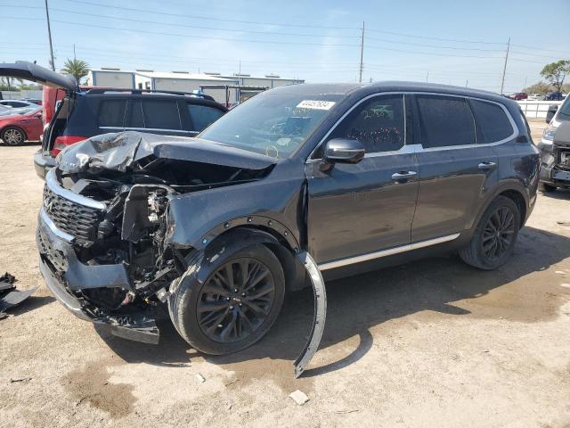 5XYP54HC8NG243787 - 2022 KIA TELLURIDE SX GRAY photo 1