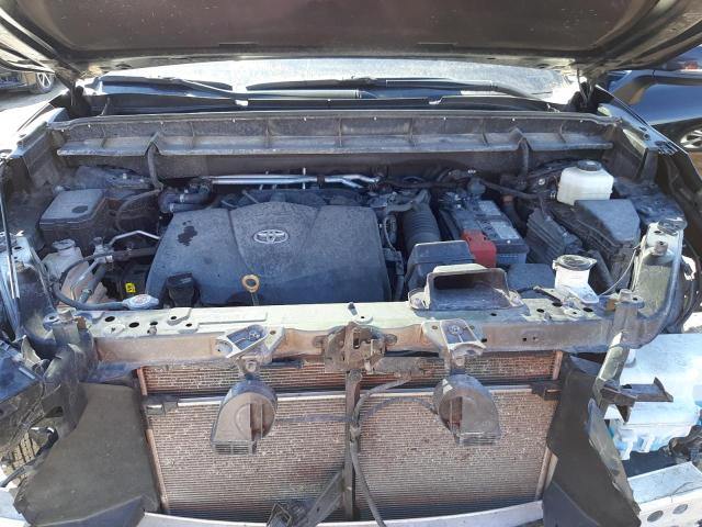 5TDGZRBH7MS117718 - 2021 TOYOTA HIGHLANDER XLE BLACK photo 12