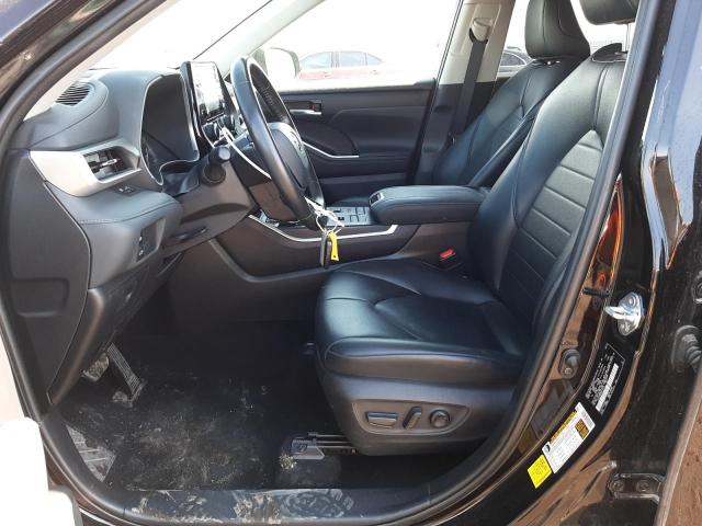 5TDGZRBH7MS117718 - 2021 TOYOTA HIGHLANDER XLE BLACK photo 7