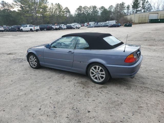 WBABS53401JU88583 - 2001 BMW 330 CI BLUE photo 2