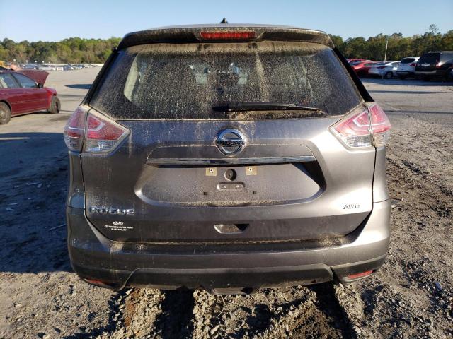 KNMAT2MV8FP590896 - 2015 NISSAN ROGUE S GRAY photo 6