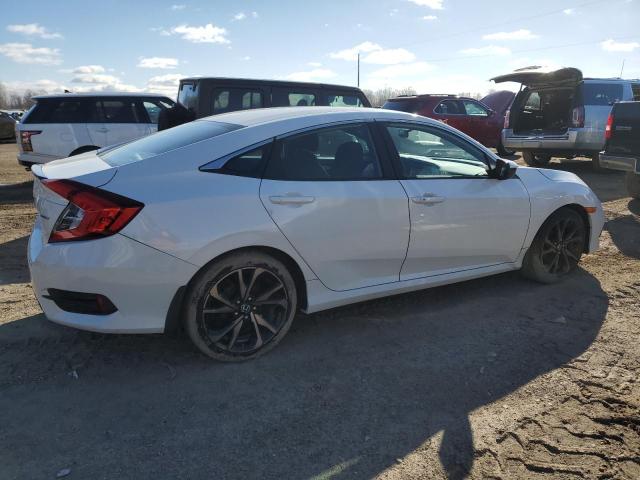 2HGFC2F82LH533964 - 2020 HONDA CIVIC SPORT WHITE photo 3