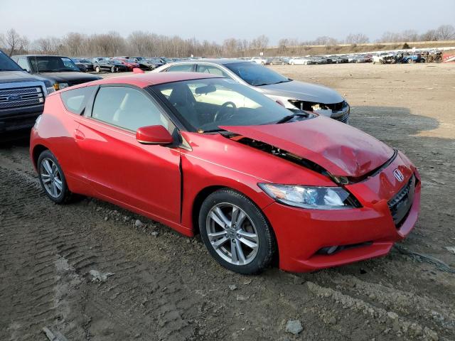 JHMZF1D66BS006742 - 2011 HONDA CR-Z EX RED photo 4