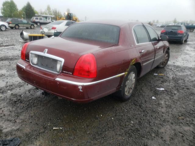 1LNHM83W23Y602969 - 2003 LINCOLN TOWN CARTIER BURGUNDY photo 4