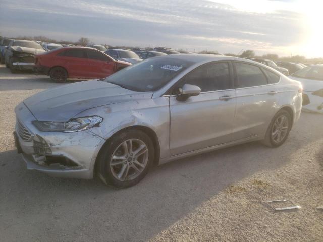 3FA6P0HD0JR224258 - 2018 FORD FUSION SE SILVER photo 1