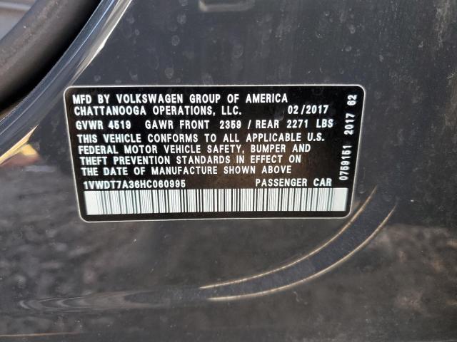 1VWDT7A36HC060995 - 2017 VOLKSWAGEN PASSAT R-LINE Qara foto 13