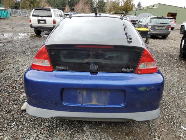 JHMZE14783T000061 - 2003 HONDA INSIGHT BLUE photo 6