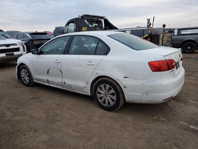 3VW2K7AJ1EM334784 - 2014 VOLKSWAGEN JETTA BASE WHITE photo 2