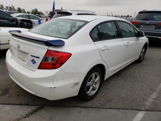 19XFB5F57CE003994 - 2012 HONDA CIVIC NATURAL GAS WHITE photo 3