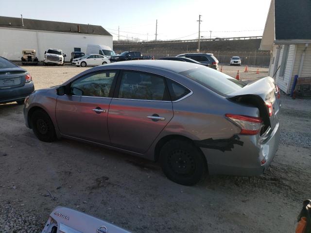 3N1AB7AP8EL667883 - 2014 NISSAN SENTRA S SILVER photo 2