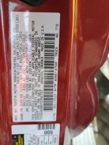 5TEUU42N87Z392757 - 2007 TOYOTA TACOMA ACCESS CAB Қызыл фото 12