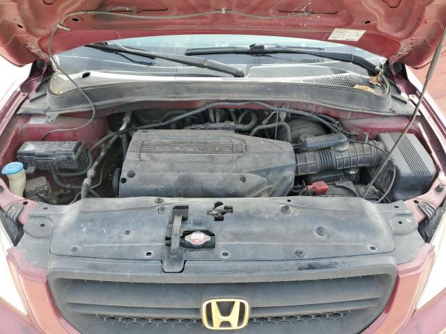 2HKYF18653H605493 - 2003 HONDA PILOT EXL MAROON photo 11