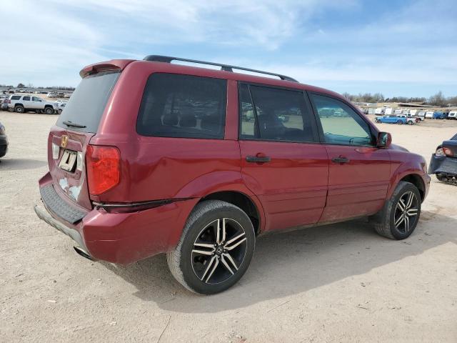 2HKYF18653H605493 - 2003 HONDA PILOT EXL MAROON photo 3